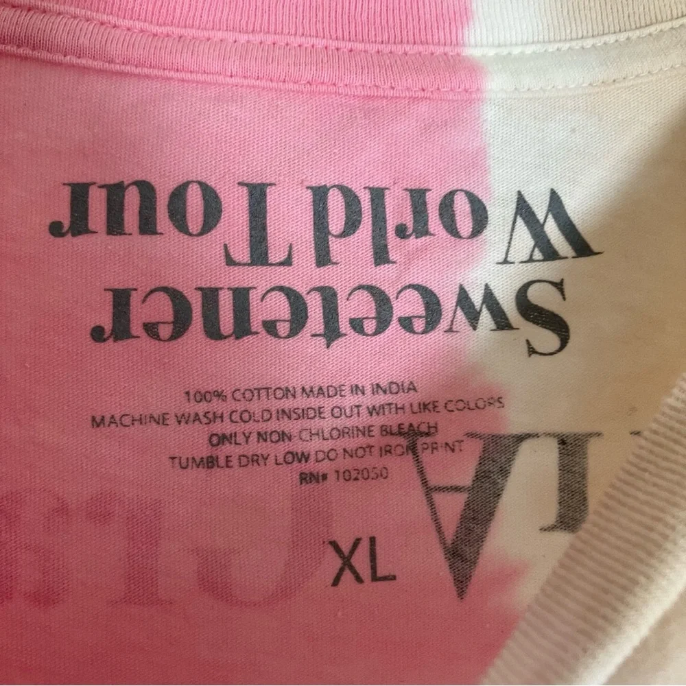 ARIANA GRANDE Sweetener Thank U Next World Tour SWT Split Color T-Shirt XL NEW - Picture 10 of 10